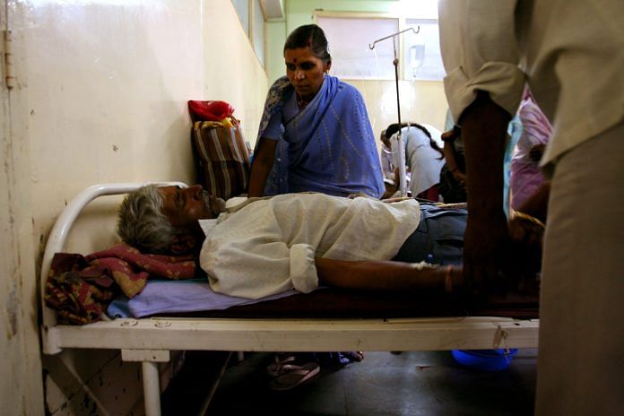 A man in a hospital in Maharashtra | Uriel Sinai/Getty Images