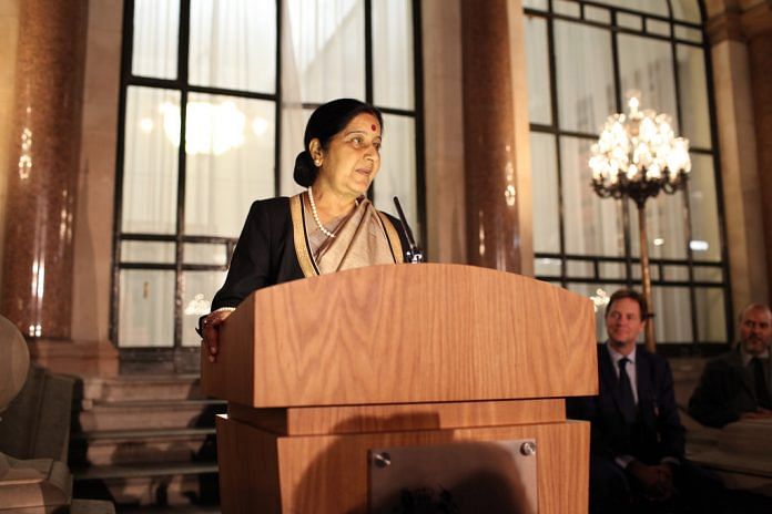 A file photo of Sushma Swaraj