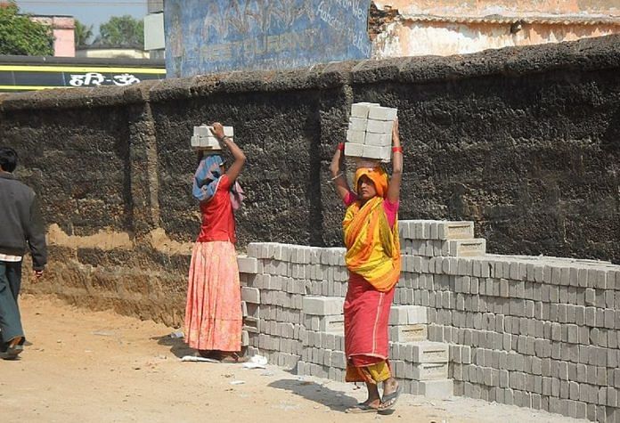 File photo of women at work in India