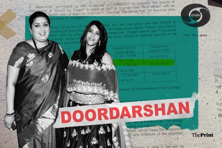 Smriti Irani’s close friendship with Ekta Kapoor ‘cost’ Doordarshan serious TRP & revenue