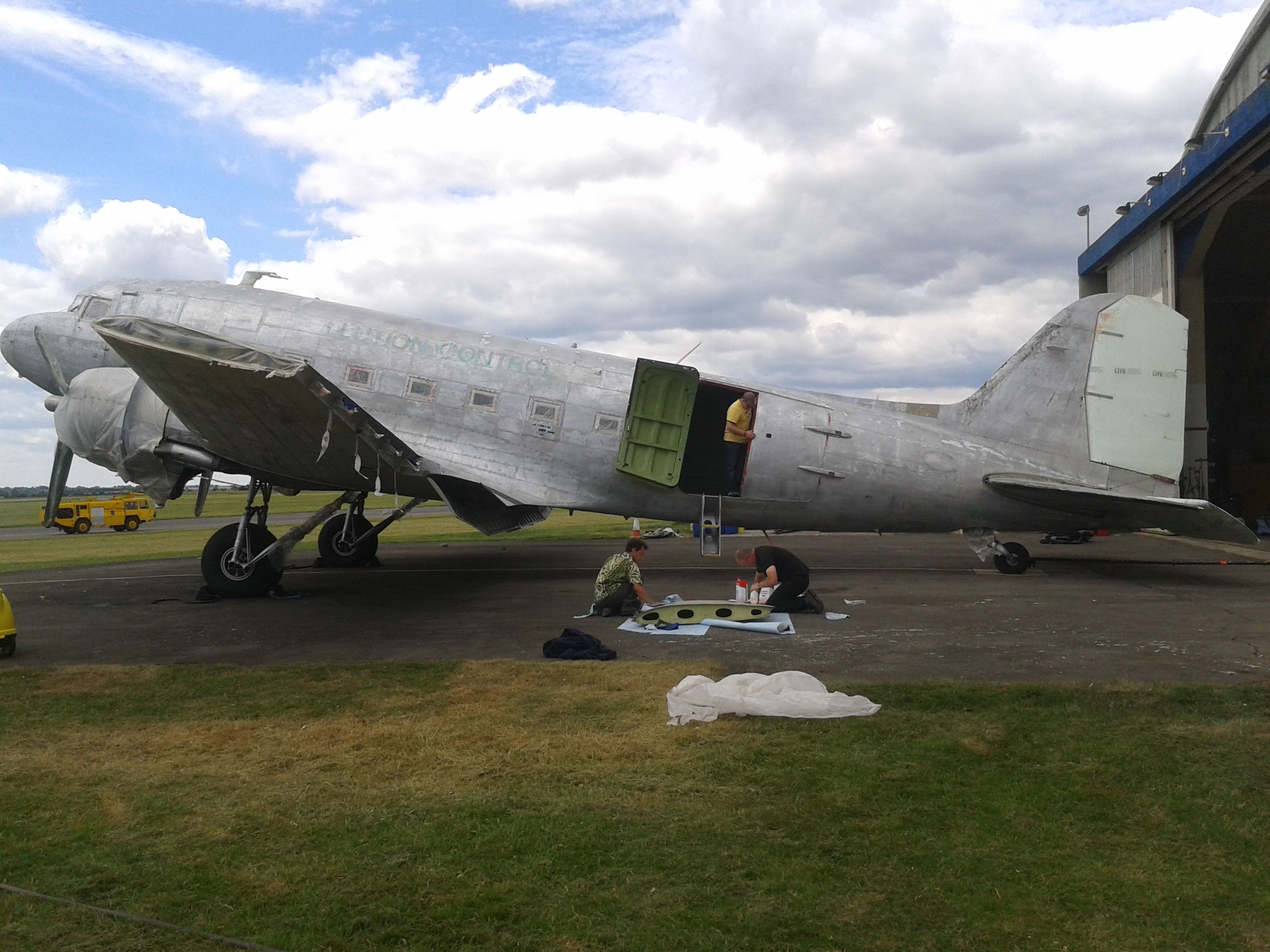 Dakota being refurbished at Reflight Air Works, Coventry