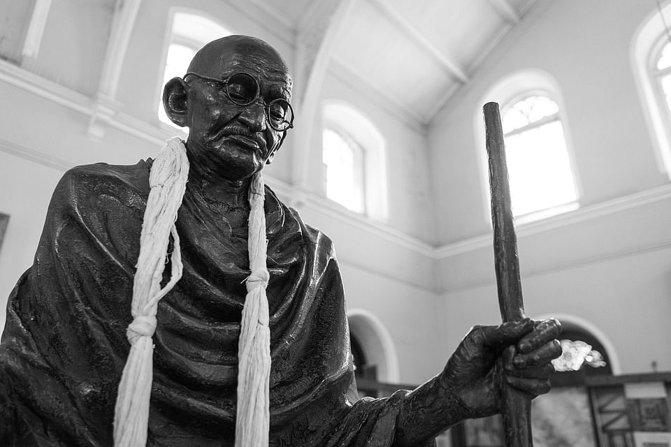 A statue of Mahatma Gandhi
