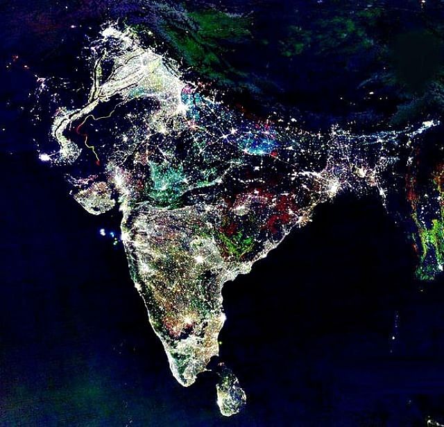 An image of India from space by NOAA doing rounds on social media, being misrepresented as a picture being taken by NASA during Diwali 