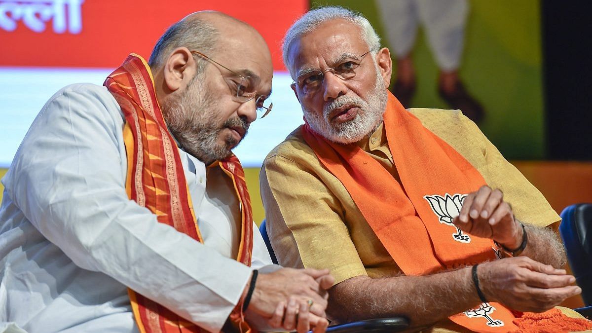 National Executive of the BJP's all wings Prime Minister Narendra Modi and Amit Shah | File Photo: PTI