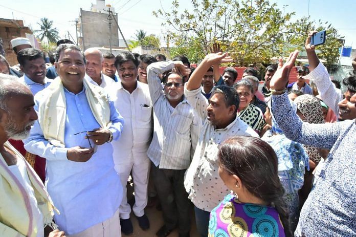 Chief Minister Siddaramaiah during 2018 Karnataka elections | Facebook