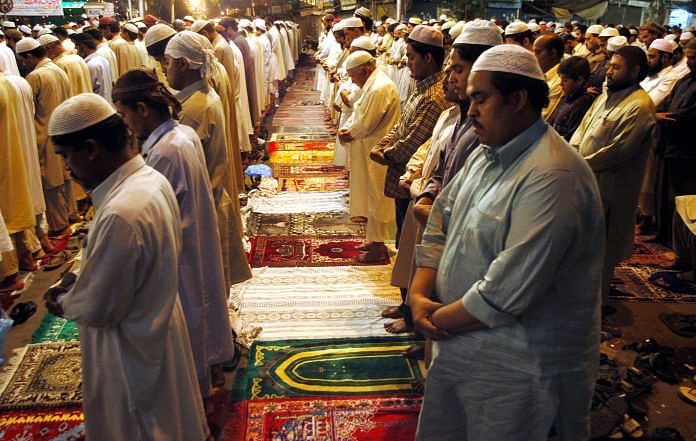 Namazis in Karachi offer prayers at a local mosque on the first day of Ramzan | Getty