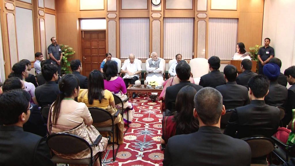 PM Modi meets IFS probationers | YouTube
