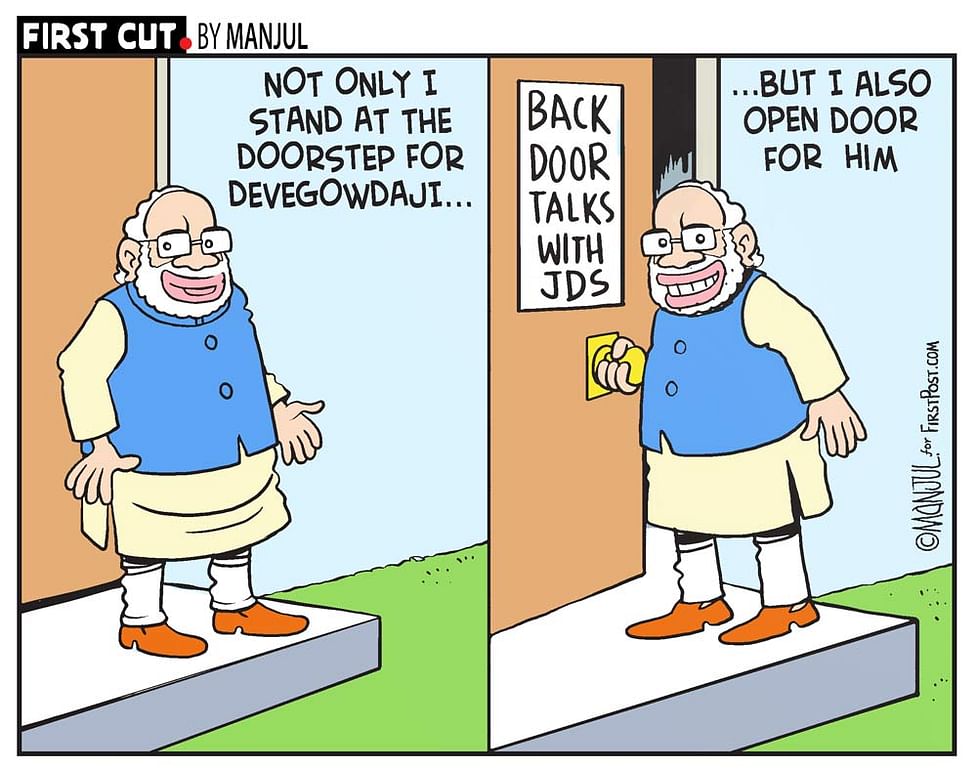 Cartoons: BJP's back door invitations in Karnataka and Tripura CM's string  of remarks