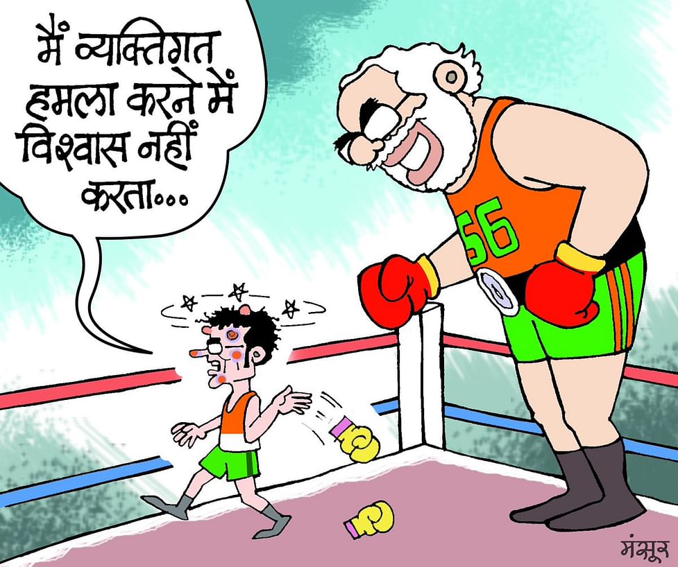 Cartoons: Modi's problematic praise for Gowda and Justice . Joseph's  Sunny Deol moment