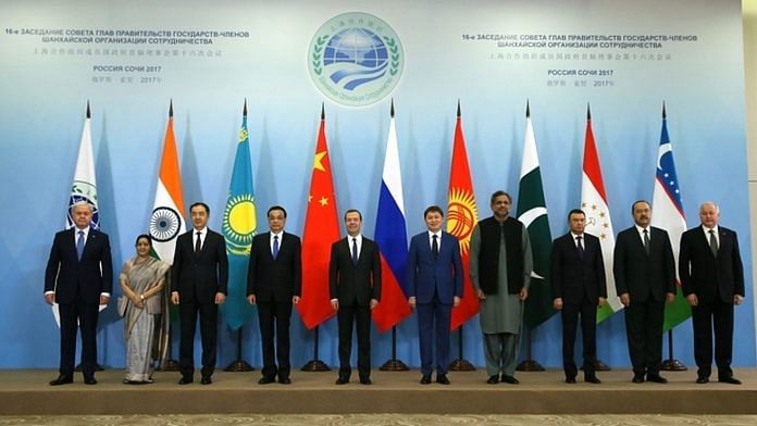 SCO member states’ delegations in Sochi, Russia on 1 December 2017