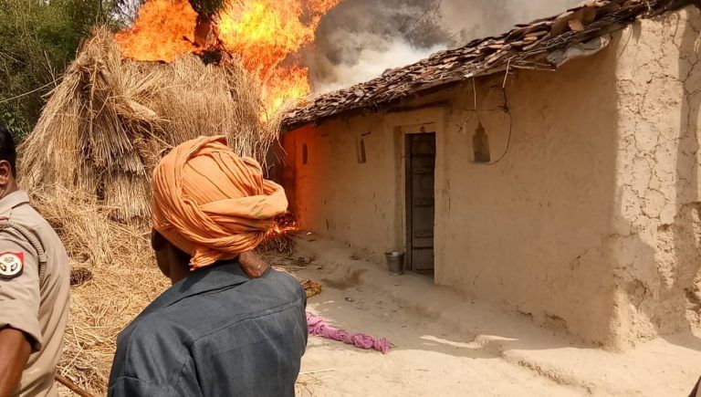 ‘Mysterious fire’ destroys 20 Dalit houses in UP village during demolition drive