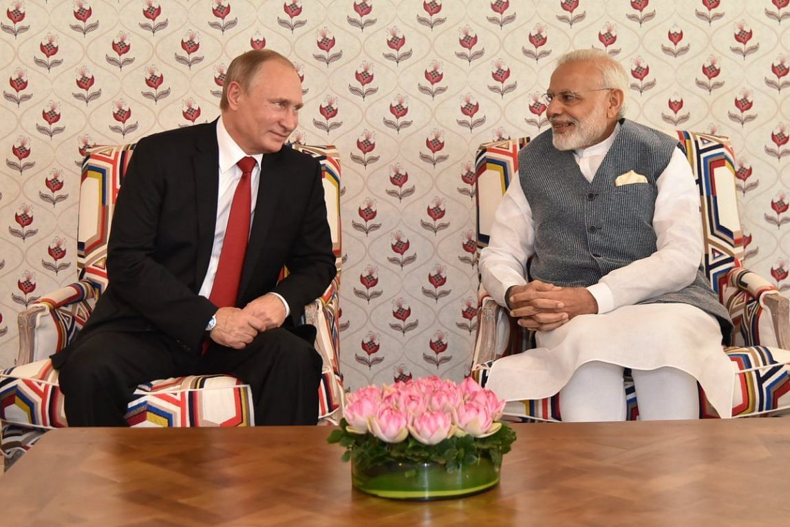 Vladimir Putin and Narendra Modi | Twitter