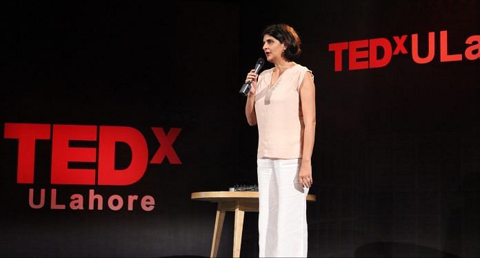 Gul Bukhari giving a TED talk on Internet Censorship in Lahore