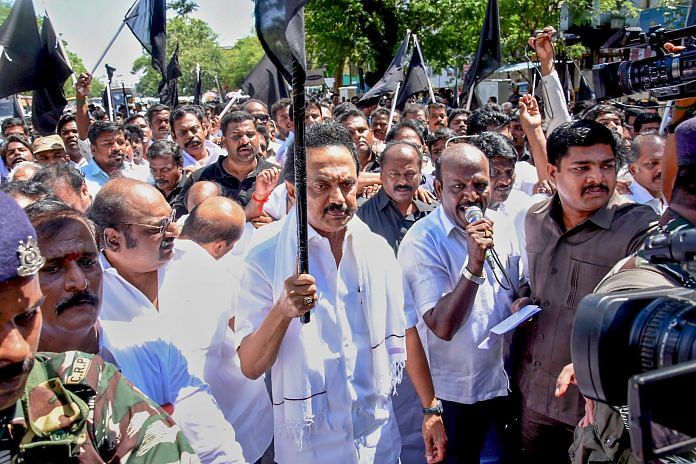 DMK leader MK Stalin detained with party cadre for protesting against state governor