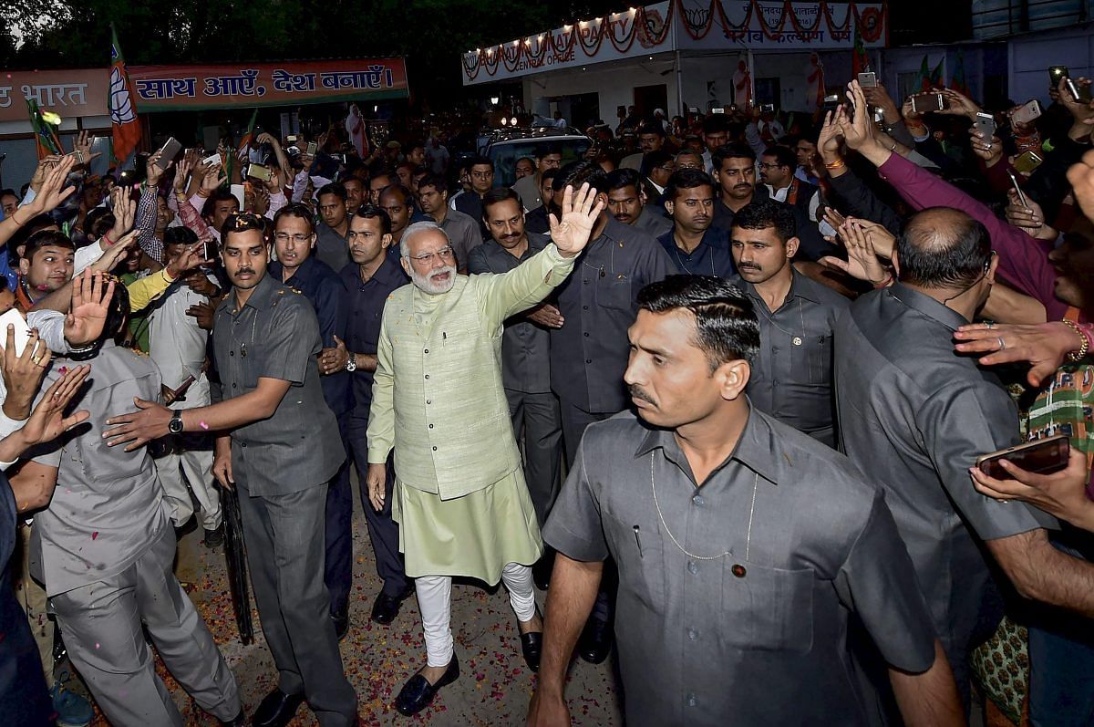 Five Layers Of Security To Prime Minister Narendra Modi For His