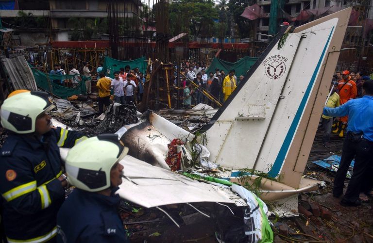 Plane crash kills five in Mumbai, and the rupee is not doing well
