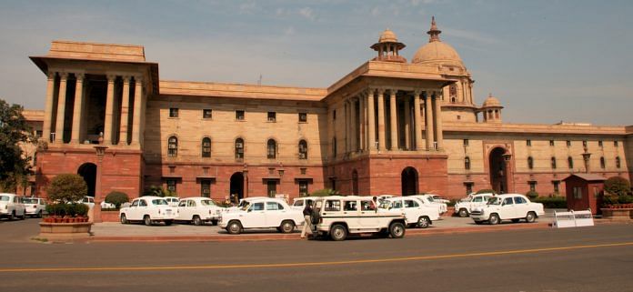 File photo of government buildings on Raisina Hill