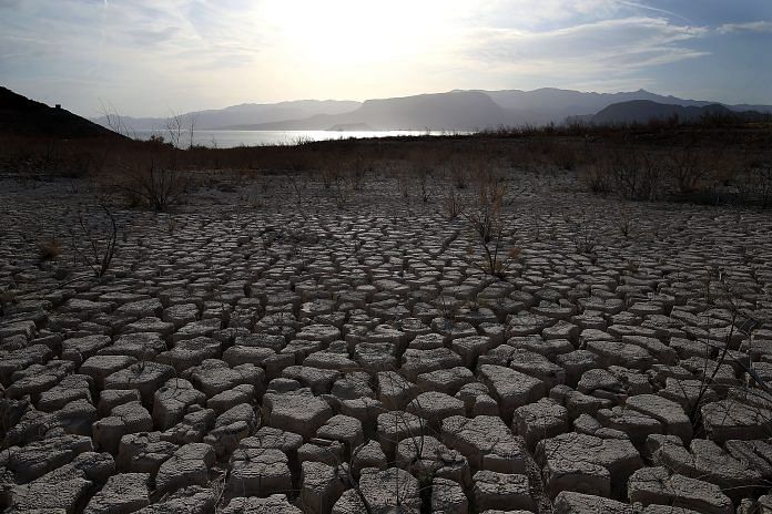 Dry cracked earth in Lake Mead National Recreation Area, Nevada | Justin Sullivan/Getty Images