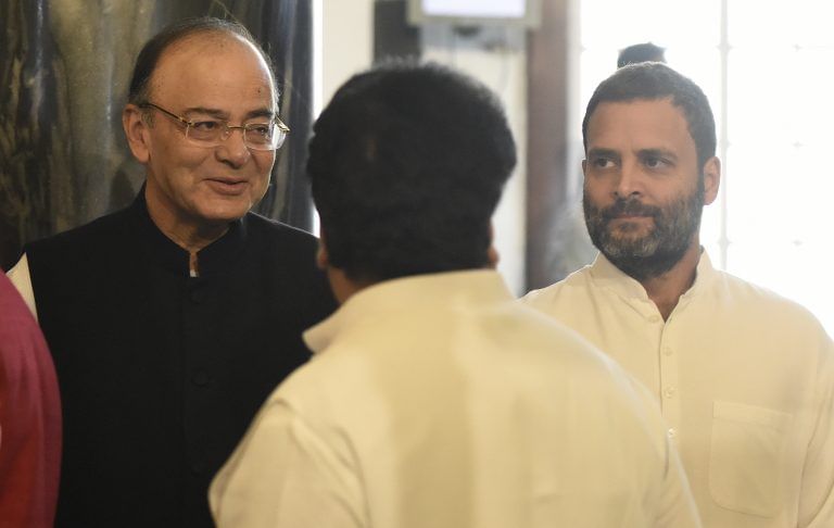 Arun Jaitley fact-checks Rahul Gandhi’s Madhya Pradesh speech