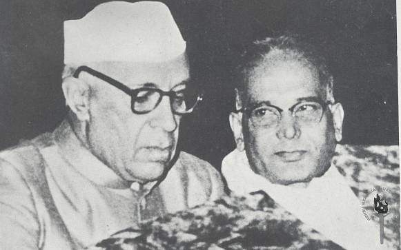 Jawaharlal Nehru with Jayaprakash Narayan