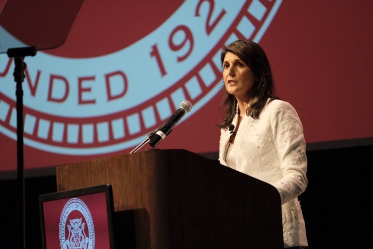 Nikki Haley is coming to town. Does she want to be US president?