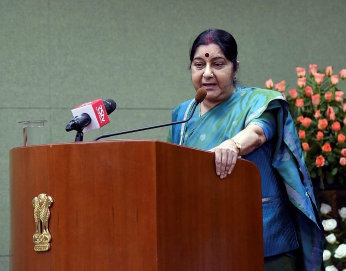 Minister of External Affairs, Sushma Swaraj addresses Indian Ambassadors and High Commissioners, in New Delhi | PTI