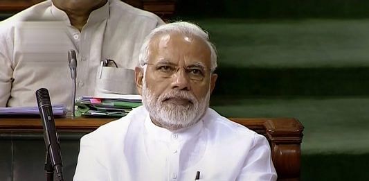 PM Narendra Modi attends the first day of the Monsoon session of Lok Sabha, at the Parliament in New Delhi | PTI
