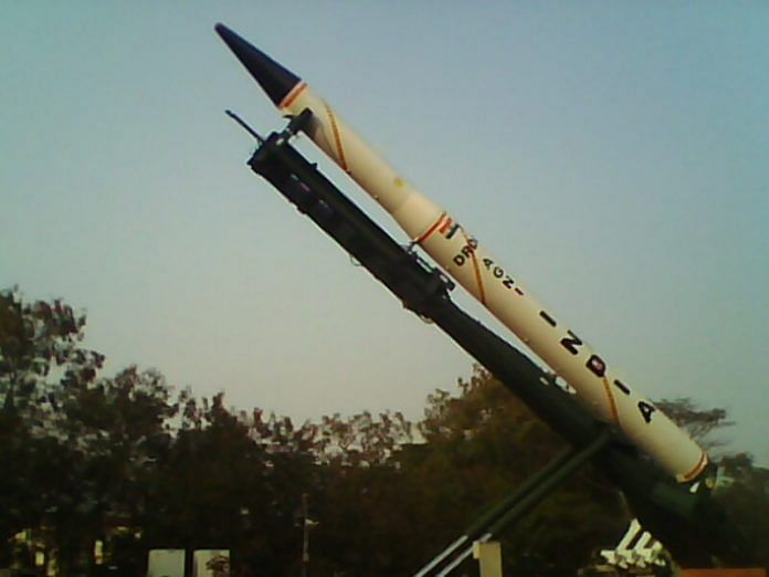 The missile system has a strike range of 5,000 km and is capable of carrying nuclear warhead