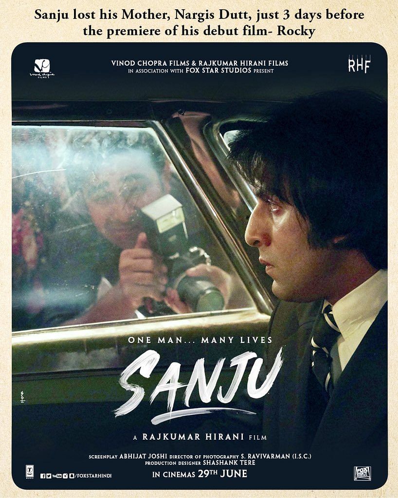 Ranbir Kapoor portrays actor Sanjay Dutt in the film 'Sanju'