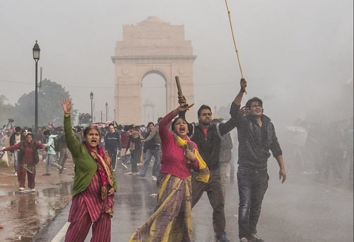 Citizens protest against the 2012 Delhi gangrape | Daniel Berehulak/Getty Images