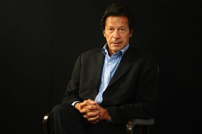 Pakistan Tehreek-e-insaf chairman, Imran Khan in New Delhi, India | Rituparna Baneerji/Mint via Getty Images