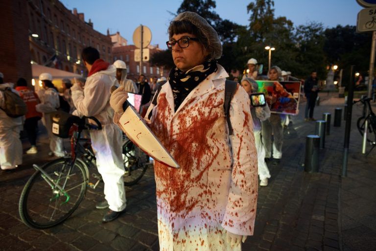 Militant vegans in France are using extreme tactics to stop meat-eating