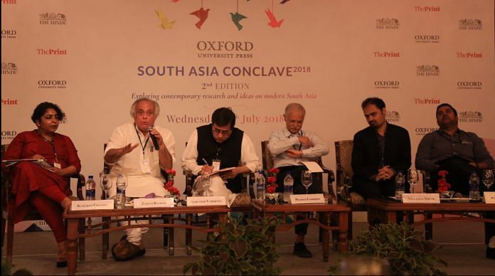 Panellists at the first session of South Asia Conclave 2018 | Manisha Mondal/ ThePrint