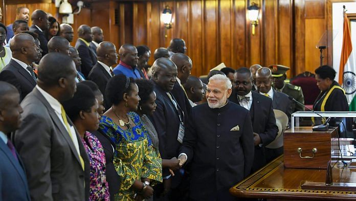 PM Modi said relations with Africa were India's top priority