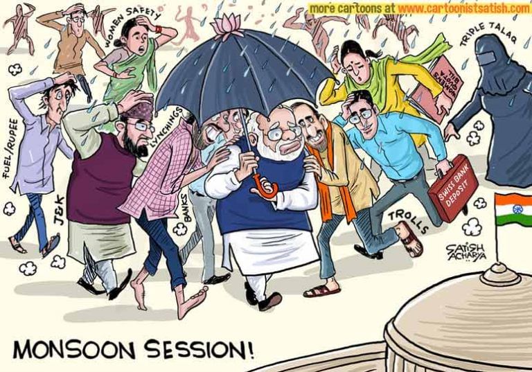 Stormy monsoon session for Modi, and India’ s blame game politics