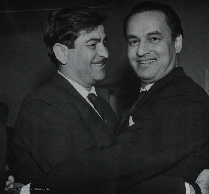 File image of Raj Kapoor and Mukesh Chand Mathur | @NFAIOfficial
