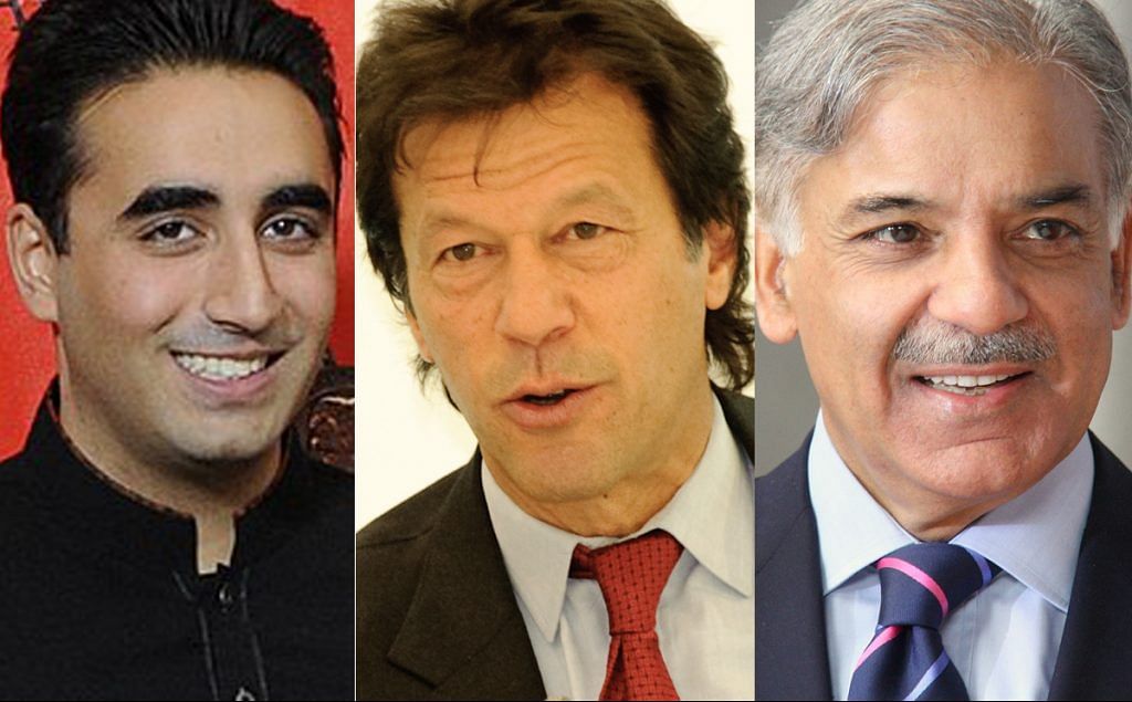 Bilawal Bhutto Zardari, Imran Khan, Shehbaz Sharif