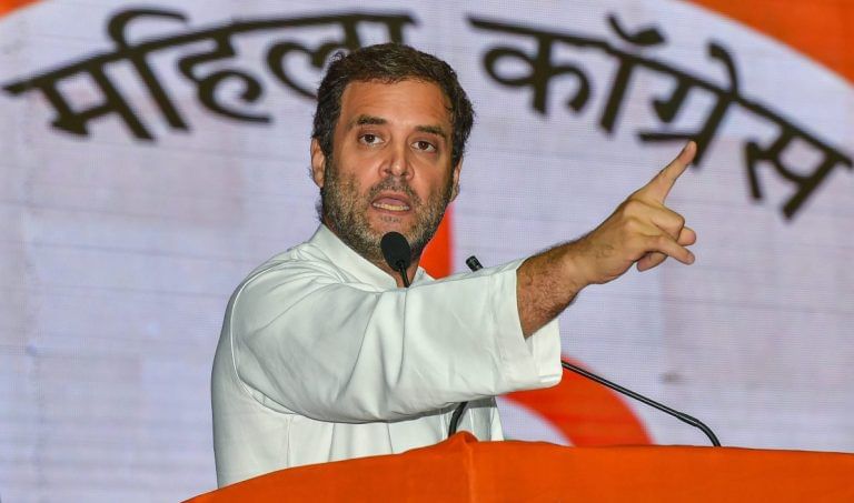 Rahul Gandhi promises to get women’s quota bill passed if Congress comes to power in 2019
