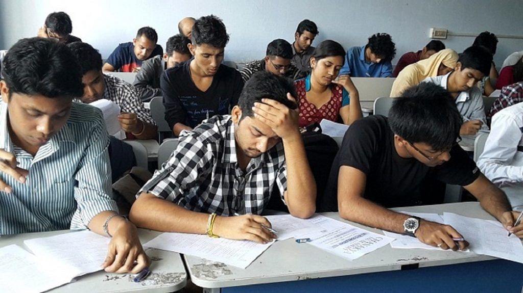 Representational image of students taking the UPSC exam | chanakyaiasacademy.com