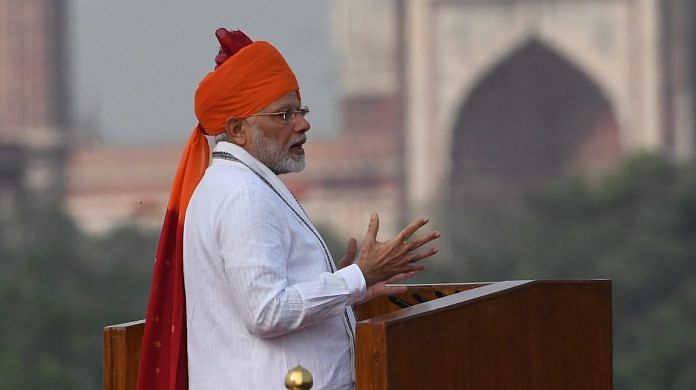 Prime Minister Narendra Modi at Red Fort