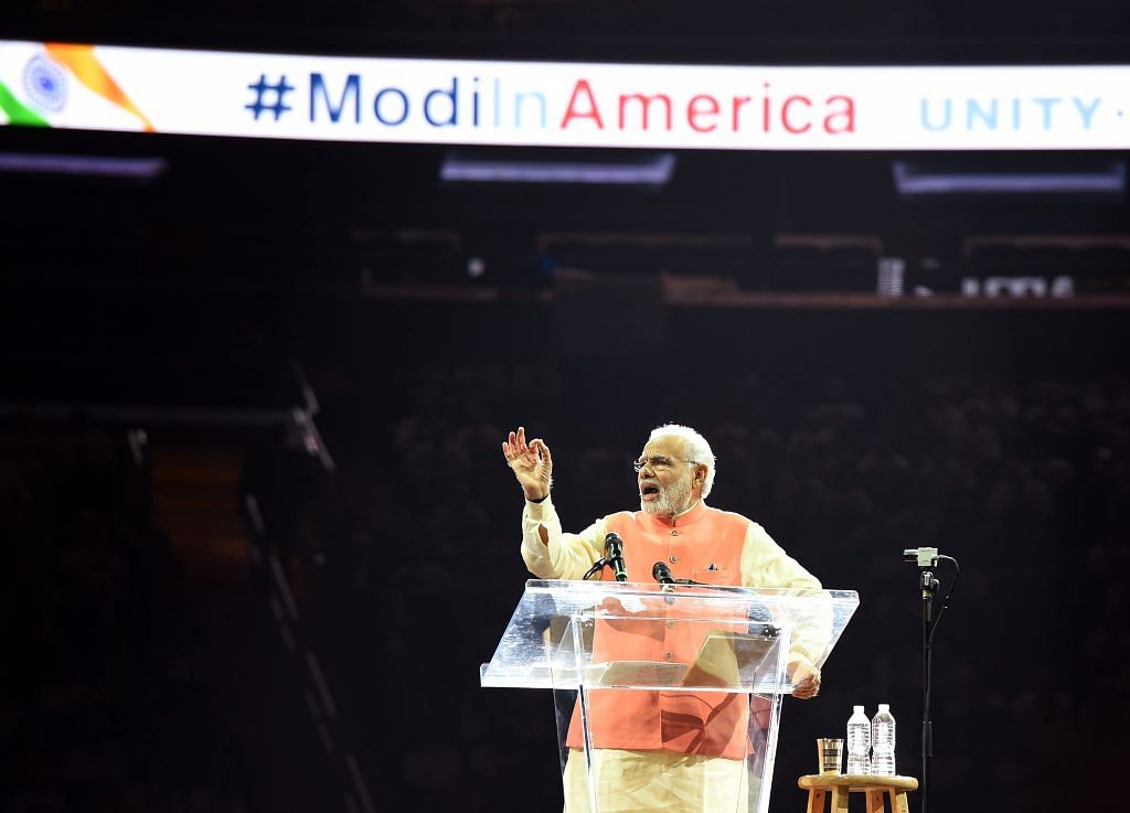 Prime Minister Narendra Modi at Madison Square Garden in New York | DON EMMERT/AFP/Getty Images