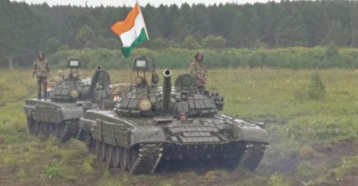 Indian troops with Russian tanks at the firing range | Special arrangement