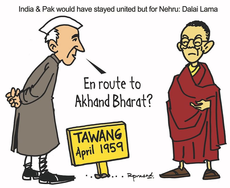 Dalai Lama blames Nehru for Partition as the Congress loses out again