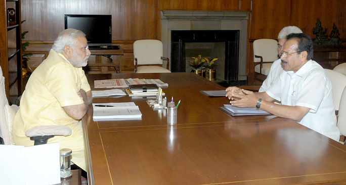 Prime Minister Narendra Modi with Union Minister for Statistics & Programme Implementation, D. V. Sadananda Gowda | Wikipedia