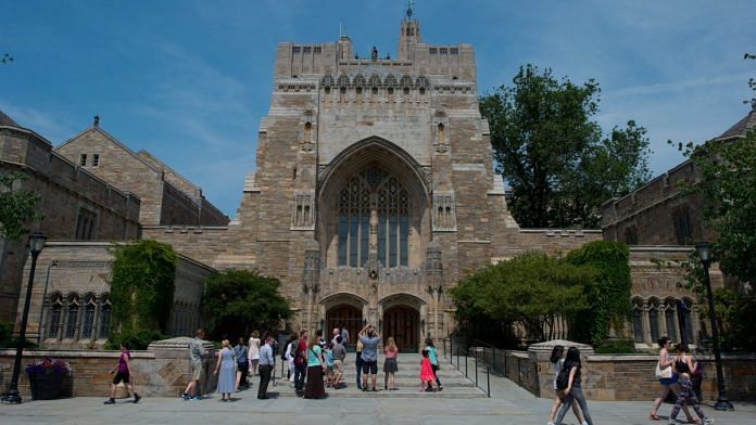 File image of the Sterling Memorial Library on the Yale University campus in New Haven, Connecticut, US | Bloomberg | Craig Warga