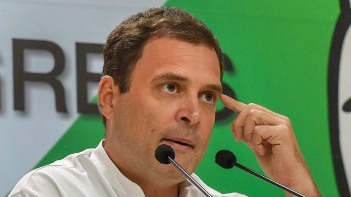 Congress president Rahul Gandhi | Manvender Vashist/PTI