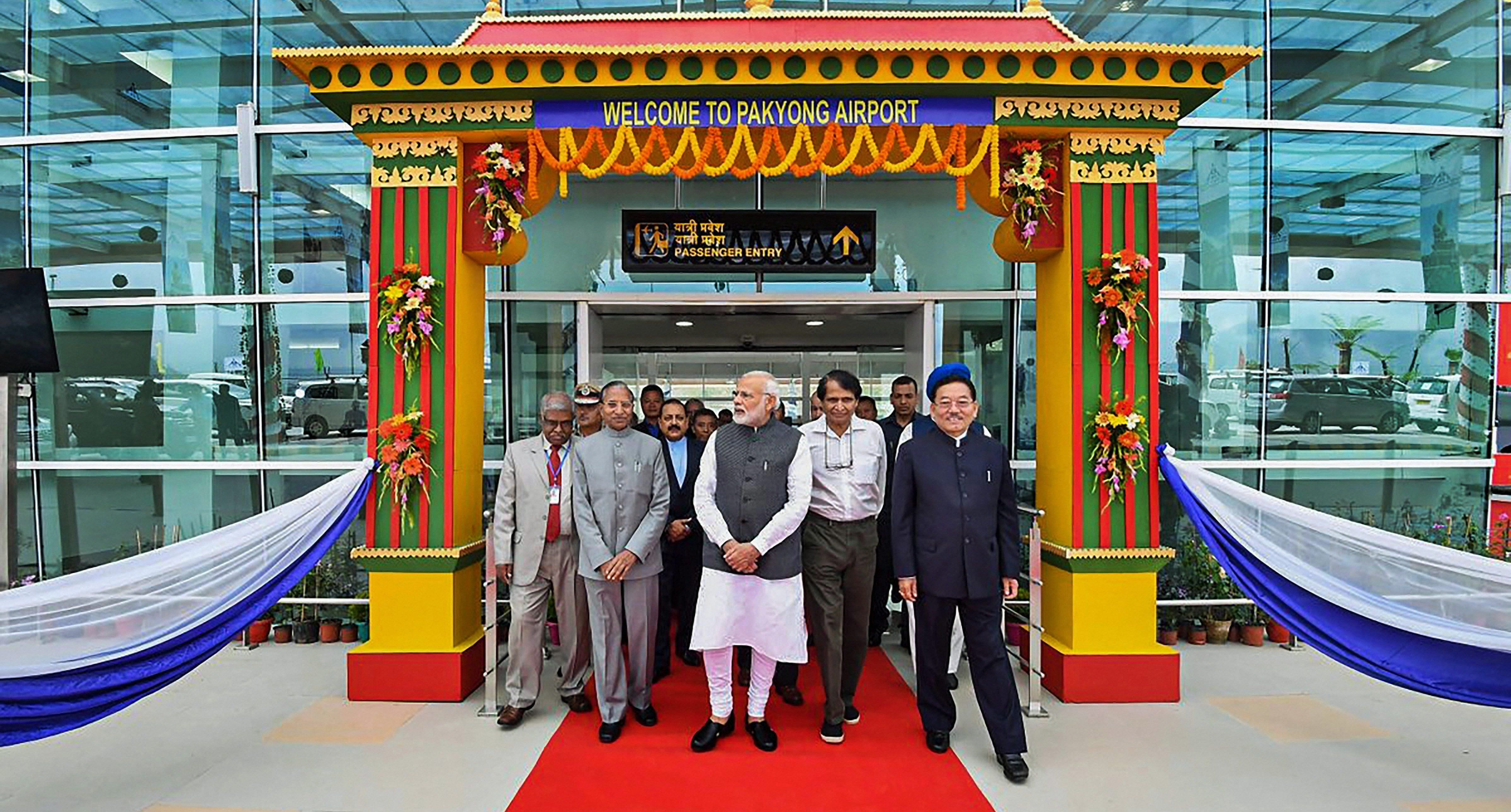 Modi inaugurates Sikkim's first airport, furthers BJP's 'look northeast'  policy