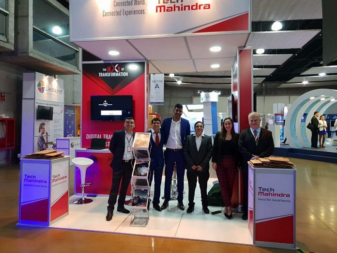Tech Mahindra | ThePrint File photo of a Tech Mahindra stall | Twitter
