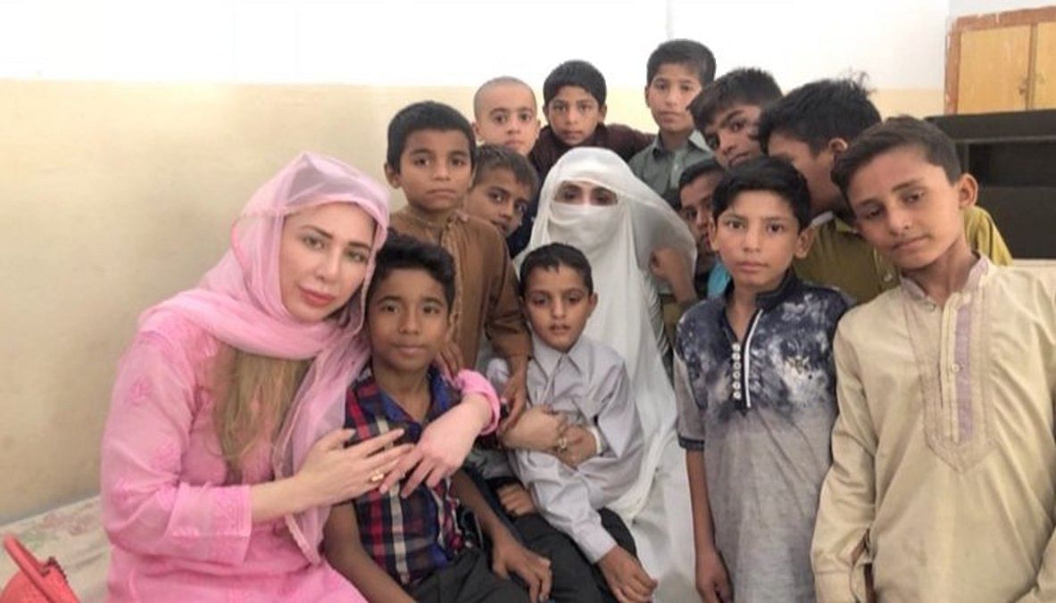 Bushra Maneka’s visit to orphanage sends Twitterati into frenzy