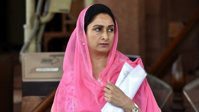 Harsimrat Kaur Badal | Mohd Zakir/Hindustan Times via Getty Images